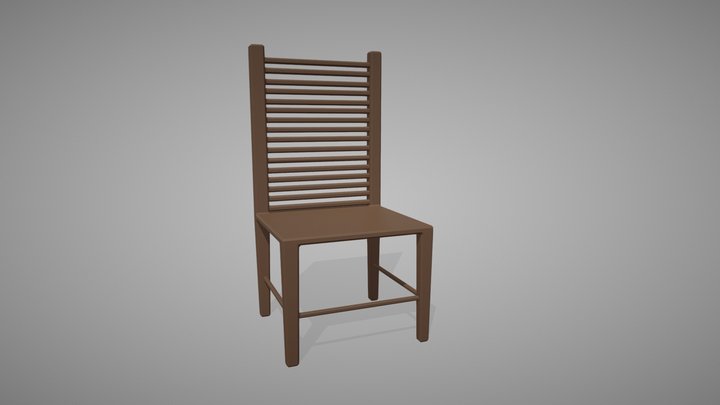 Cadeira simples 3D Model