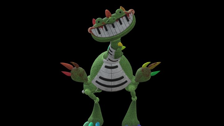 Poppy Playtime Chapter 4: Pianosaurus 3D Model