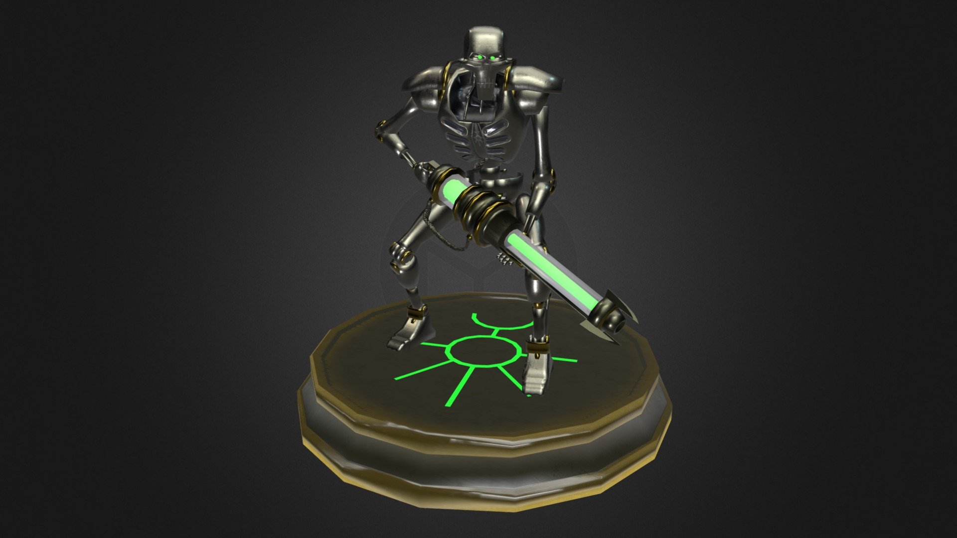 Necron Warrior 3D model by Nik_Flotskiy [a944738] Sketchfab