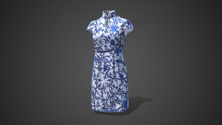 Chinese Dress 3D Model