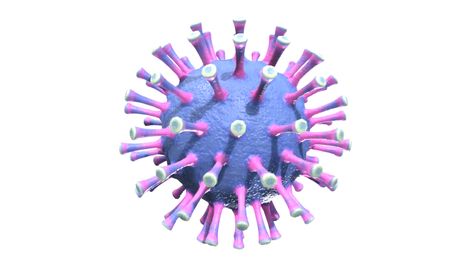 3D model Corona Virus Covid 19 - This is a 3D model of the Corona Virus Covid 19. The 3D model is about a group of colorful objects.