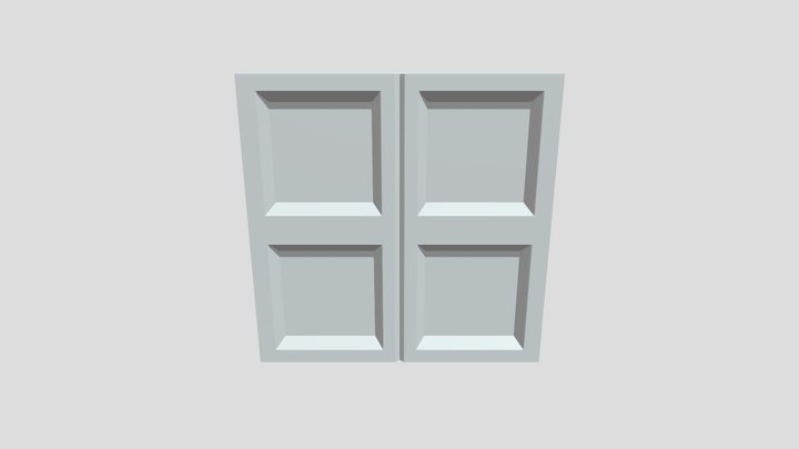Final Animated Door 3D Model