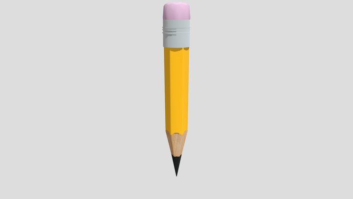 No 2 pencil 3D Model
