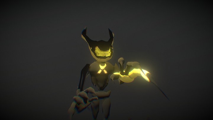stylized ink demon v1 3D Model