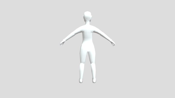 Base Lowpoly Character Male/Female 3D Model