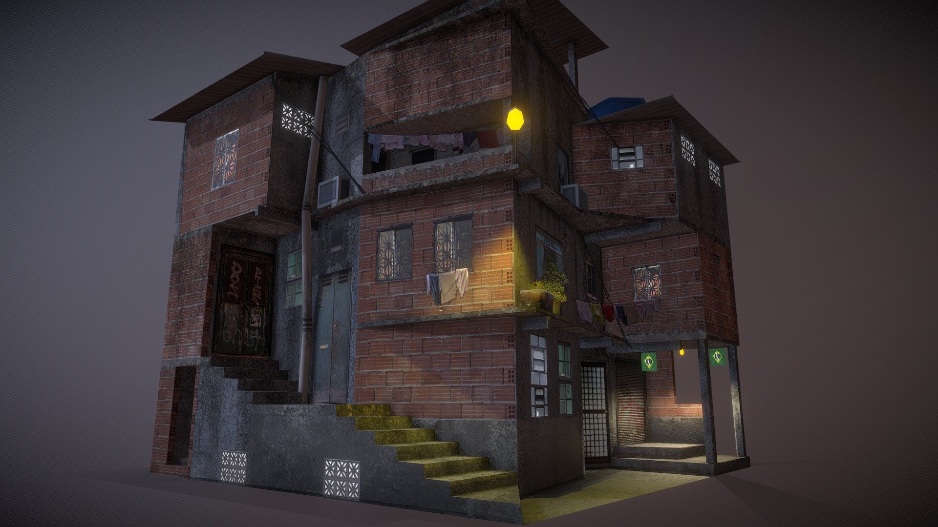 Favela 3D model by Taemoor (taemee) [a9483d8] Sketchfab