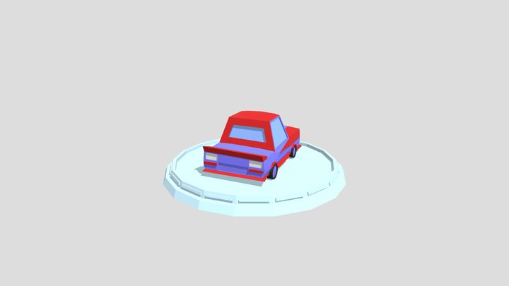Lowpoly Car 3D Model
