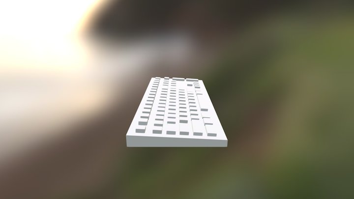 Keyboard LowPolygon 3D Model