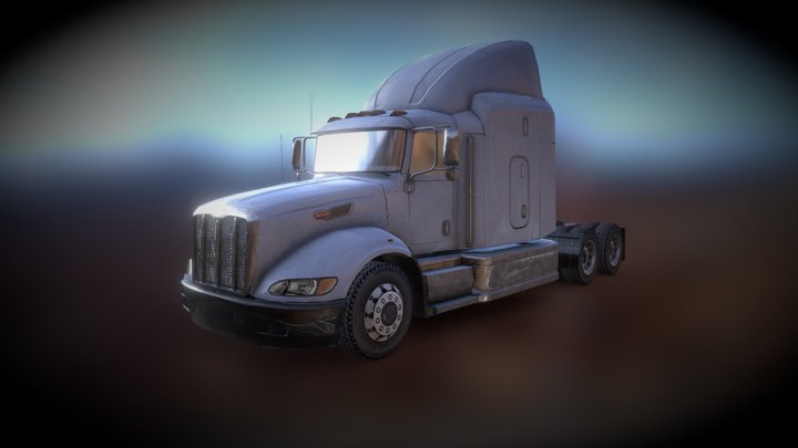 Peterbilt 386 Sleeper 3D Model