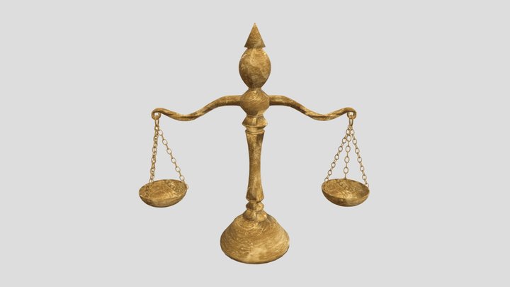 Scales of Justice 3D Model