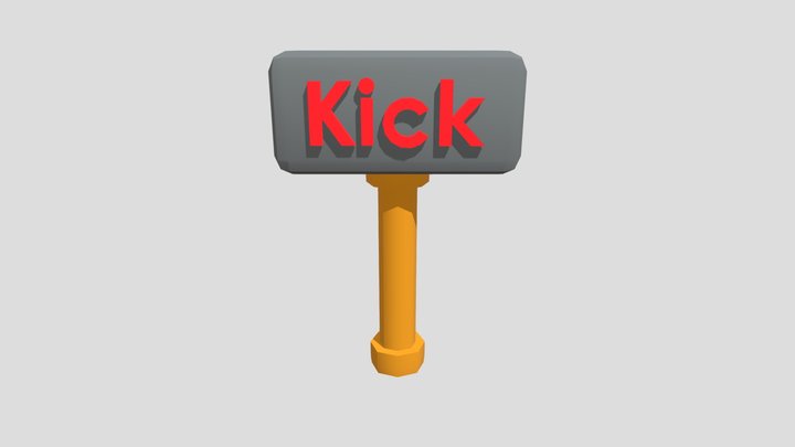 Kick Hammer 3D Model