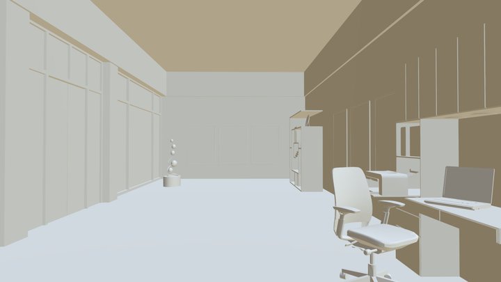 3D Office 3D Model