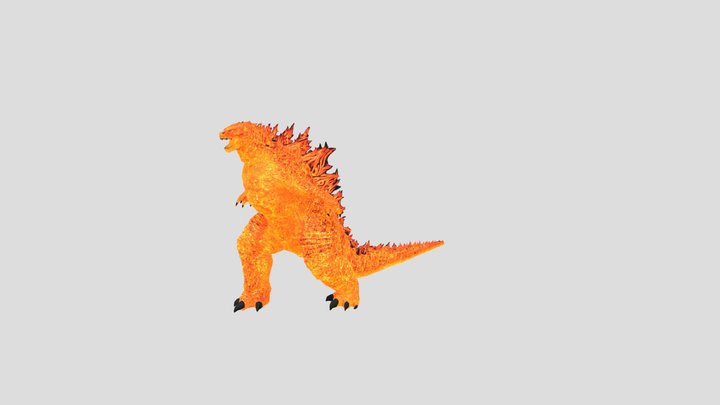 Thermonuclear Godzilla 2019 With Roar animation 3D Model