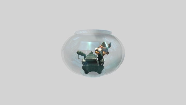 GoldFish in a Bowl 3D Model