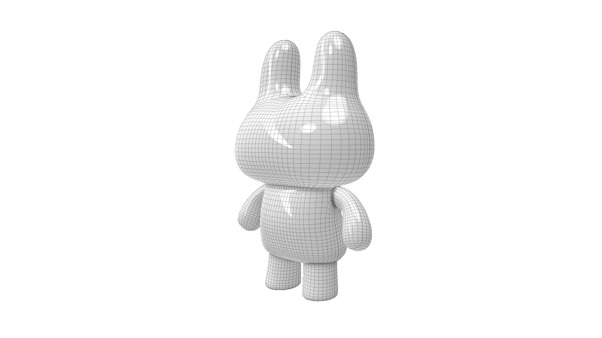 Blank Bunny - Inkimals - 3D model by John Briscella (@aminimal ...