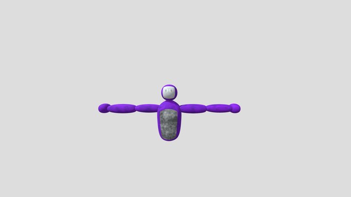 Gorilla tag fan game player model fully rigged 3D Model