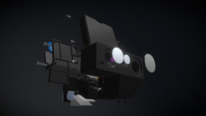 Digital Hybrid Night Vision Assembly View 3D Model
