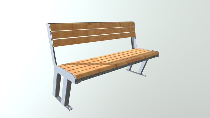 Park Bench 3D Model