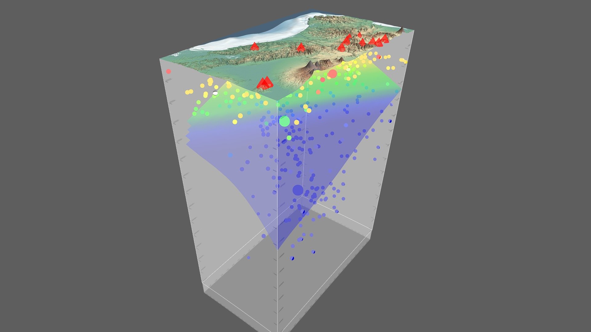 3D Model of the Eastern Kamchatka Peninsula