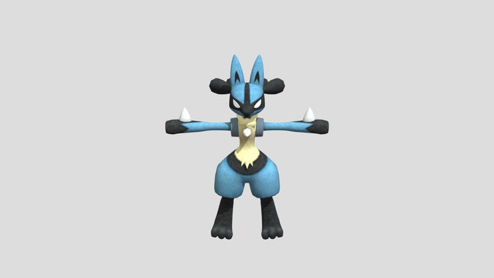 Nintendo Switch- #0448 Lucario 3D Model