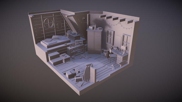 Chambre Sketchfab 3D Model