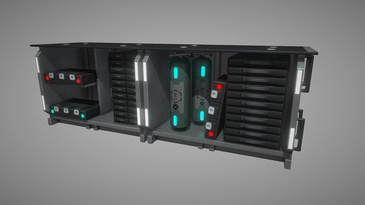 Lab Table 3D Model