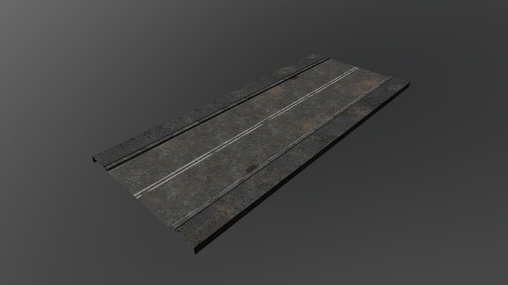 Post Apocalyptic Road Peice 3D Model