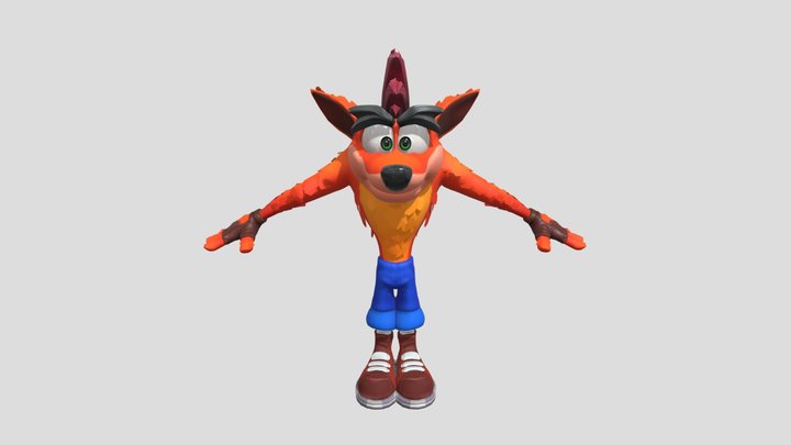 _blender_3_1_2__classic_crash_bandicoot_model_by 3D Model