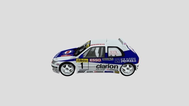 Peugeot 306 Rally Car Livery – Modello 3D gratuito STL
