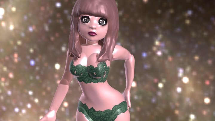 Girl position test 3D Model