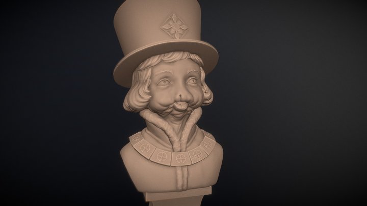"Prince Charmant"" from the comic "Bufon" 3D Model