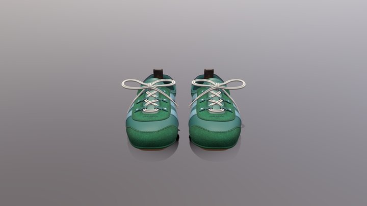Louis Vuitton Sport Sneakers - PBR 3D Model 3D Model