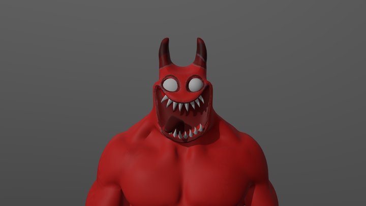 Hellish Buffed Banban 3D Model