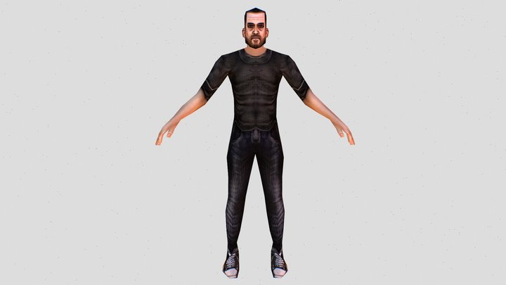 PS1 Style Character - Arthur 3D Model