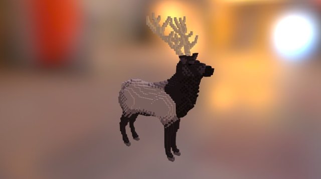 StrikeCards Roosevelt Elk 3D Model