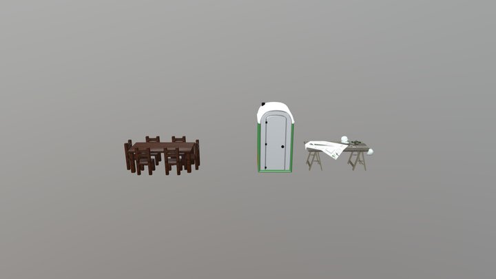 construction site props 3D Model