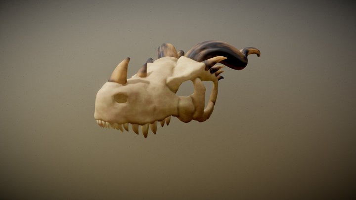 [WIP] Dragon Skull 3D Model