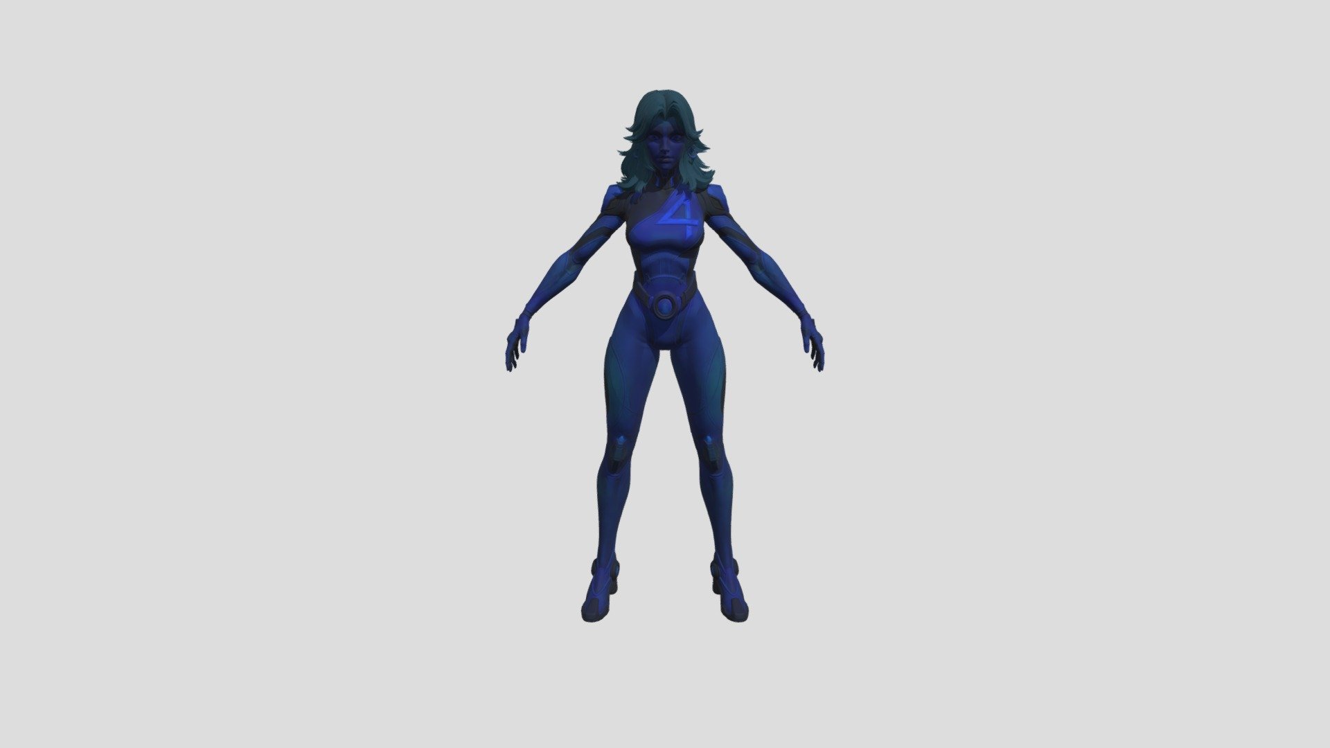 MR Invisible Woman Blue - Download Free 3D model by AngelGamer1411 ...