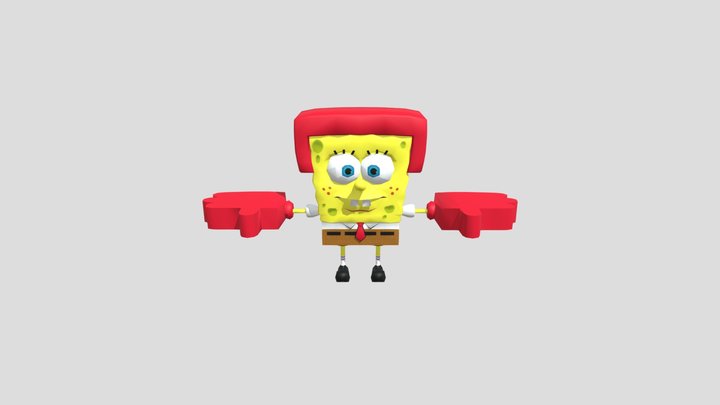SpongeBob Karate (HD TEXTURE!) 3D Model