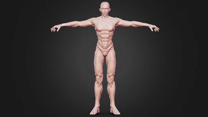 Male Highpoly 3D Model