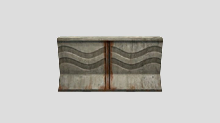 Industrial Road Block (PS1) 3D Model