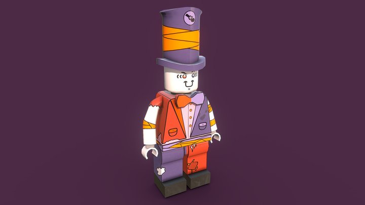 LEGO Mad Hatter - University Art Test 3D Model