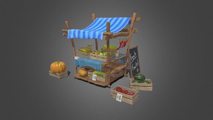 vegetable tent (Овощная палатка) 3D Model