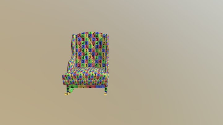 Hobbe Bordeaux Chair - Test Sample 3D Model