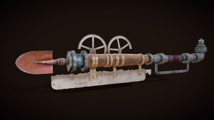 Low Damage Makeshift Weapon 3D Model