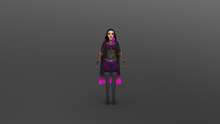Cealia The Void Mage 3D Model