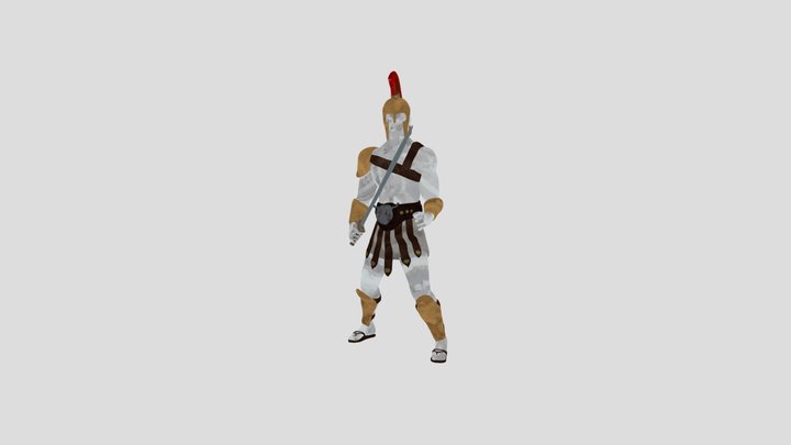 Greek Player Character - Animations 3D Model