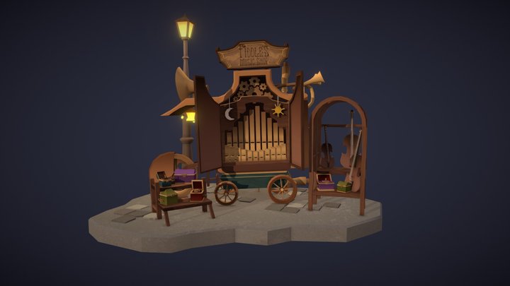Fiddle's Music Shop - DAEBazaar 3D Model