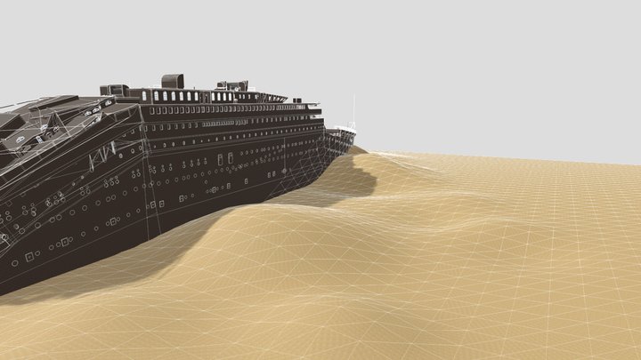 Titanic Wreck 3D Model