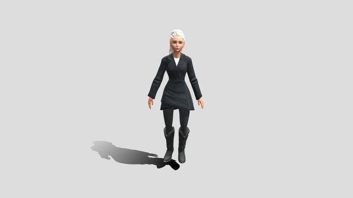 Bellydancing Blondie 3D Model